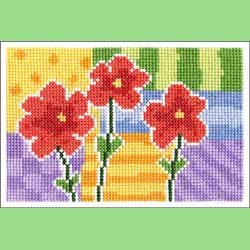Flower Postcard Cross Stitch