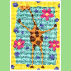 George the Giraffe Cross Stitch