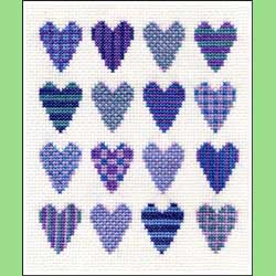 Heart Sampler Cross Stitch