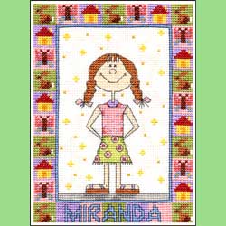 Playtime Girl Cross Stitch