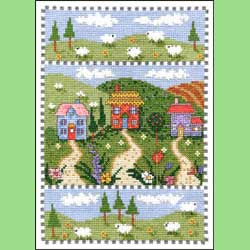 Woolly Landscape Cross Stitch