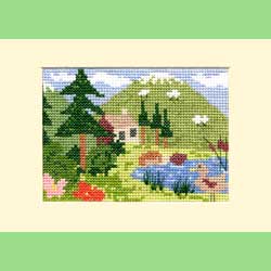 Pondwood Cabin Cross Stitch