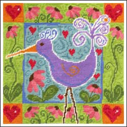 Twirly Whirly Bird Tapestry
